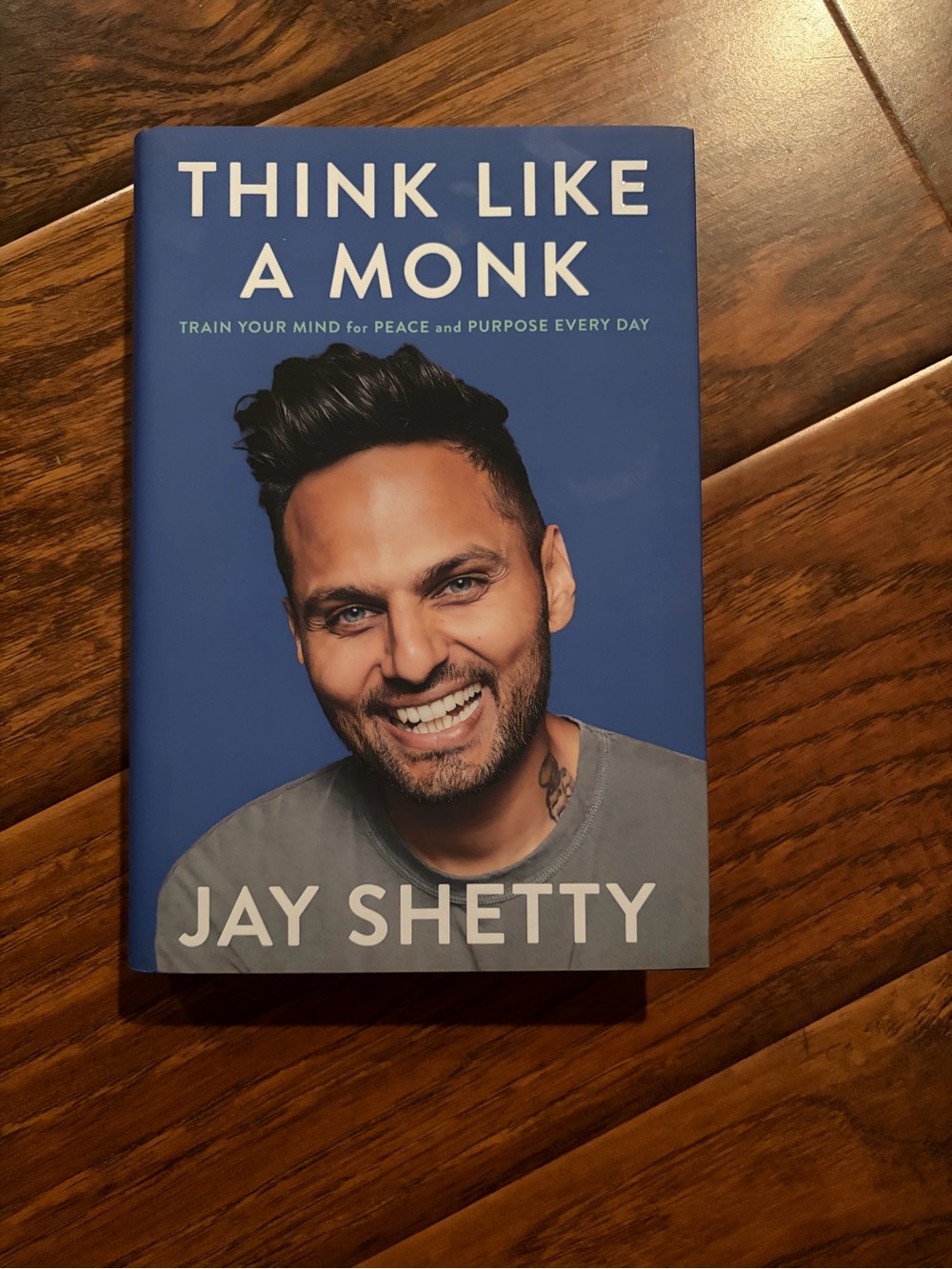 "Think Like a Monk" Hardcover Book - Blue